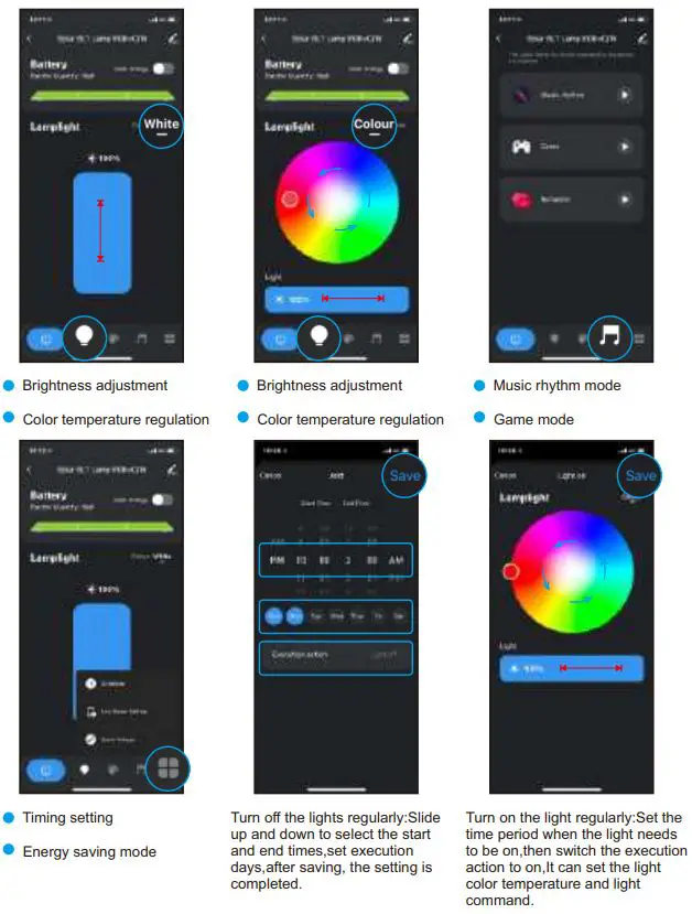 tuya DC-68 Smart App Instructions - Solar Bluetooth light RGB +C W