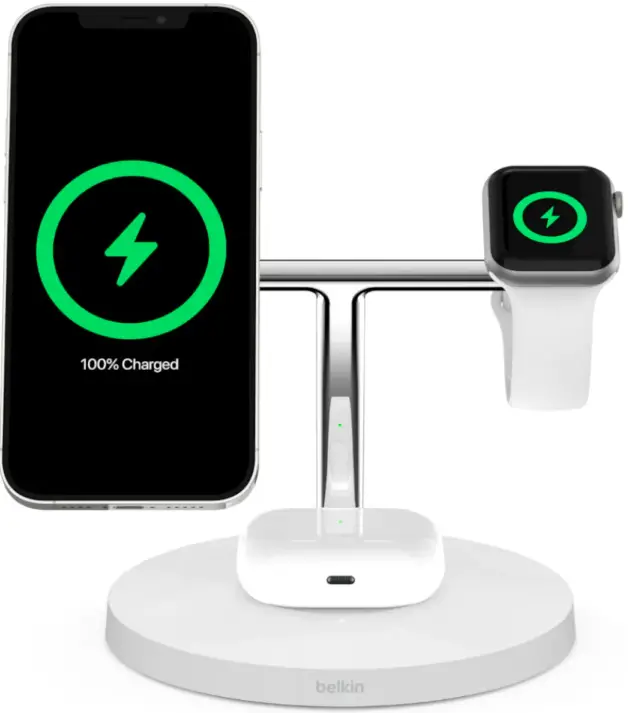 INSIGNIA NS-MM531S23 3 In-1 Wireless Charger with Magsafe