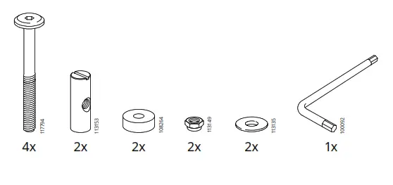IKEA ASKHOLMEN Table and 4 Folding Chairs - Fig 1