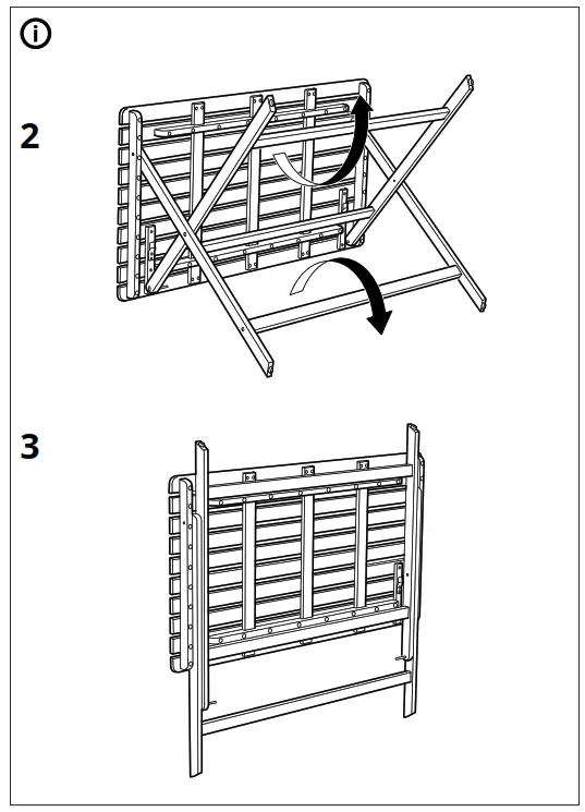 IKEA ASKHOLMEN Table and 4 Folding Chairs - Fig 10