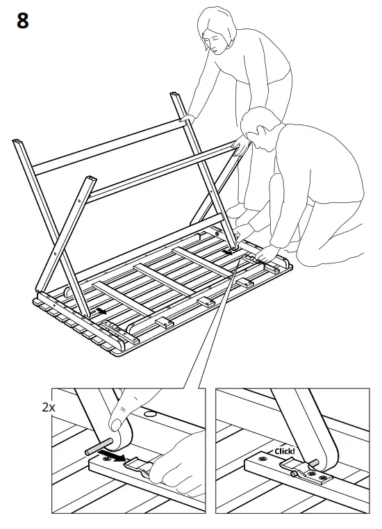 IKEA ASKHOLMEN Table and 4 Folding Chairs - Fig 11