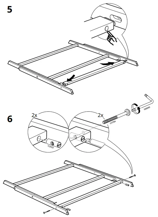 IKEA ASKHOLMEN Table and 4 Folding Chairs - Fig 4