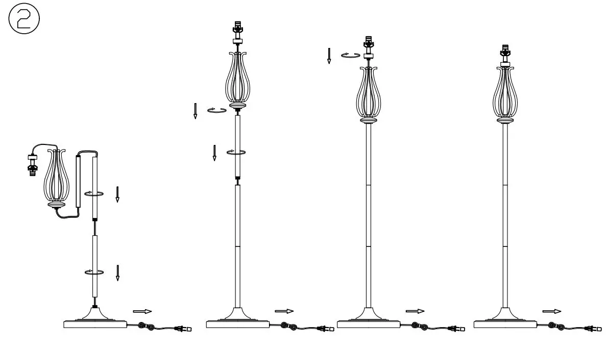 ASHLEY L204526 Brycestone Floor Lamp Instruction Manual - Fig 2