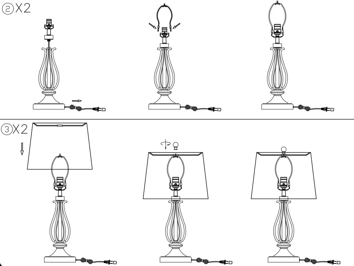 ASHLEY L204526 Brycestone Floor Lamp Instruction Manual - Fig 4