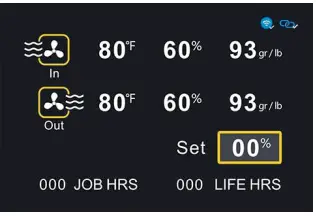 ALORAIR Storm Ultra and Pro Dehumidifer - Interface