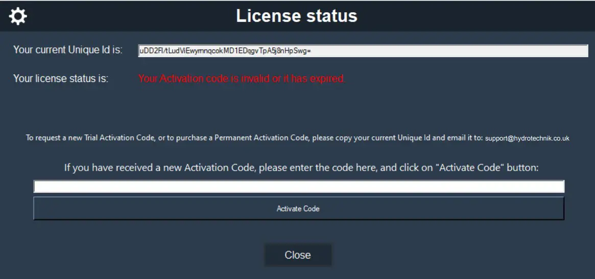 Registering Licensing Details