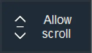 Allow Scroll