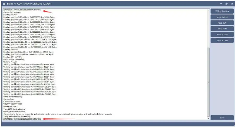 SIEMENS AT200 MSV80 Read Write ISN and Backup Data - software 12