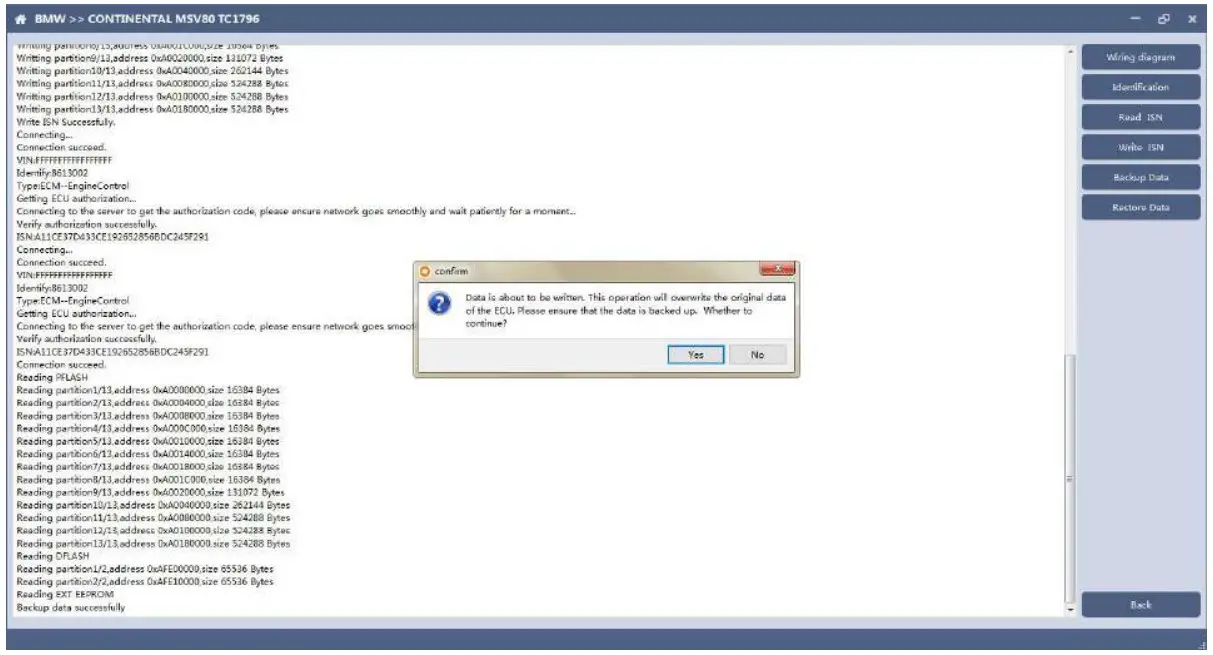 SIEMENS AT200 MSV80 Read Write ISN and Backup Data - software 15