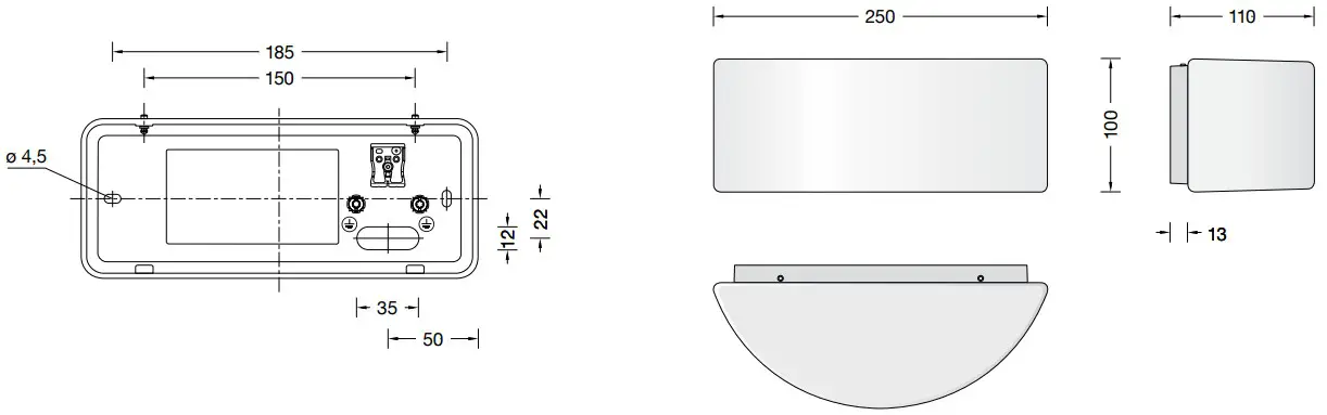 BEGA 50 262 Wall Luminaire - fig 1