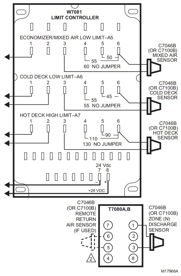 Honeywell C7046A Air Temperature Sensor - Air Temperature Sensor