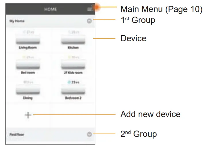 Panasonic CZ-TACG1 Controller - app 18