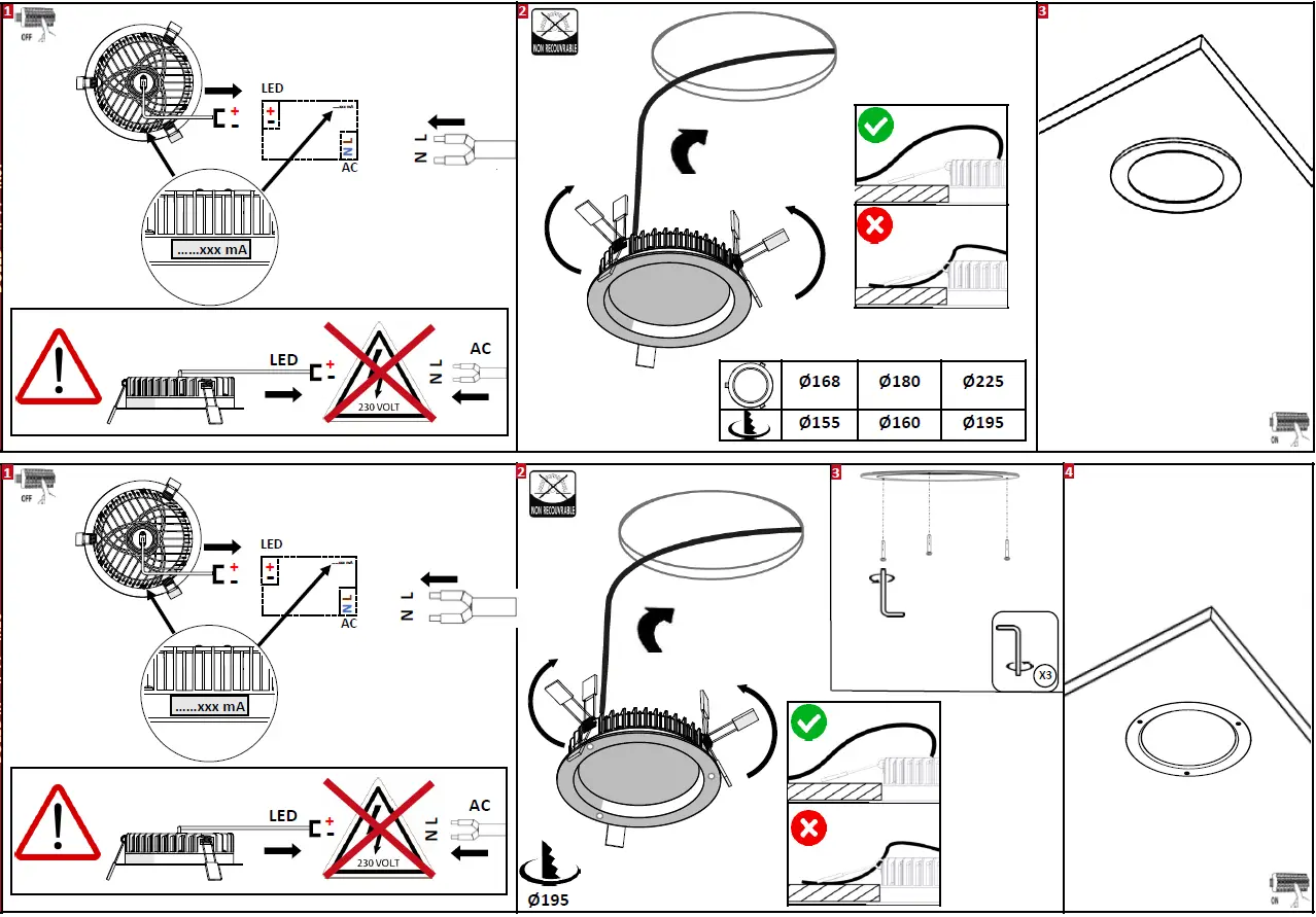 Doled 1638lm IK10 3000K Ceiling Light 2