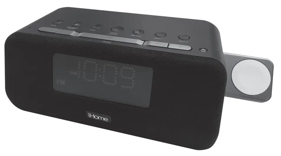 iHome iWBT5 Bluetooth Dual Alarm Clock Radio with Dual USB Charging