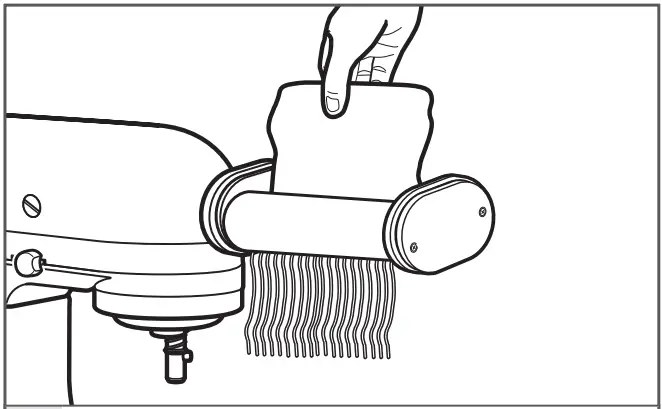 KitchenAid 5KSMPRA Pasta Roller and Cutter Set Attachment - MAKING PASTA 4