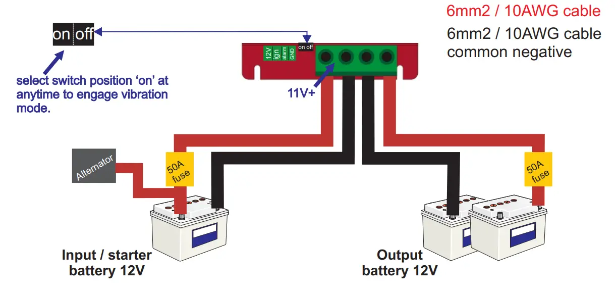 STERLING POWER BB1225 12V to 12V 25A Battery to Battery Charger - Input voltage2