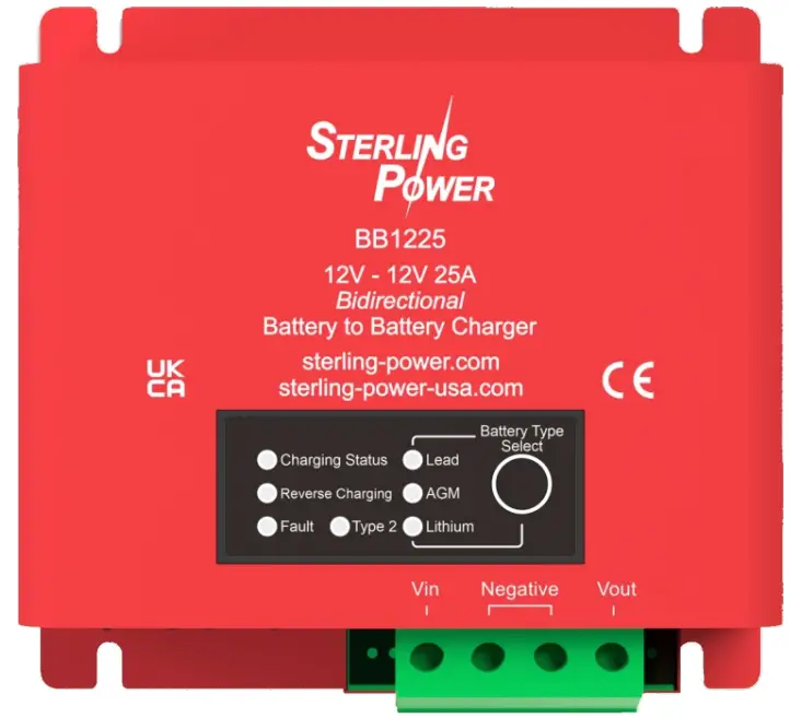 STERLING POWER BB1225 12V to 12V 25A Battery to Battery Charger