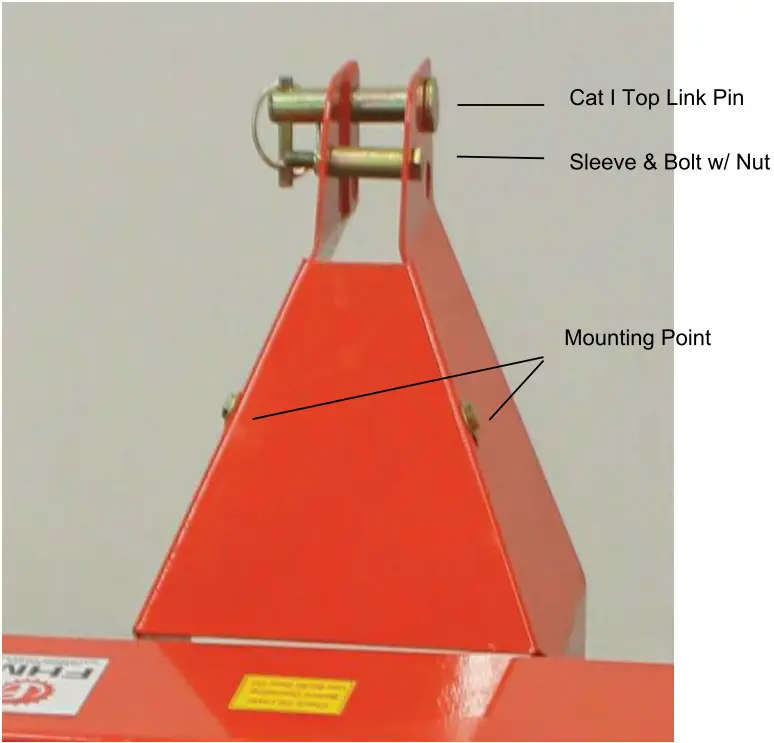 BETSTCO FH TL135 Rotary Garden Tiller - Mounting Plates