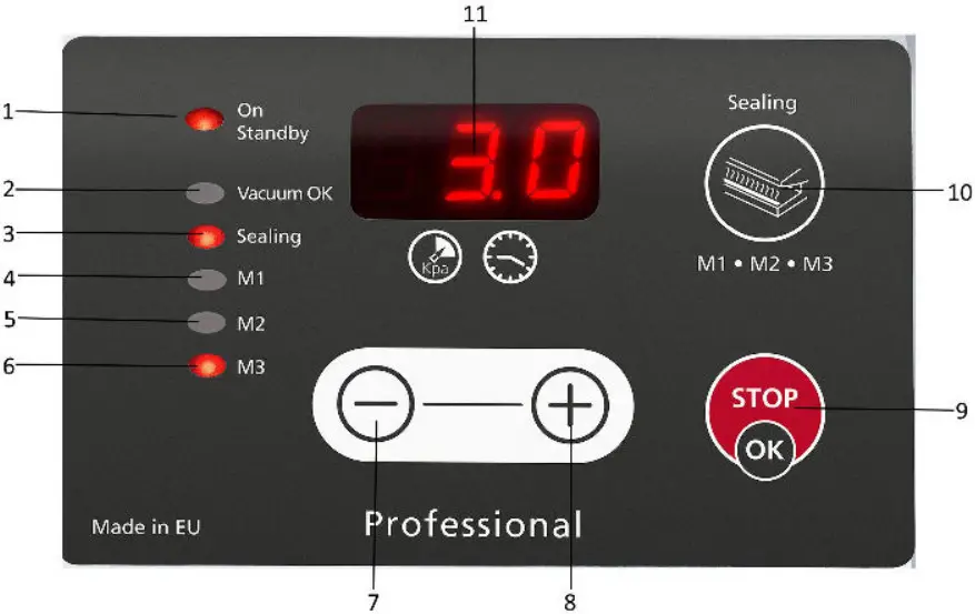 Steba VK 300 Professional Vacuum - Display