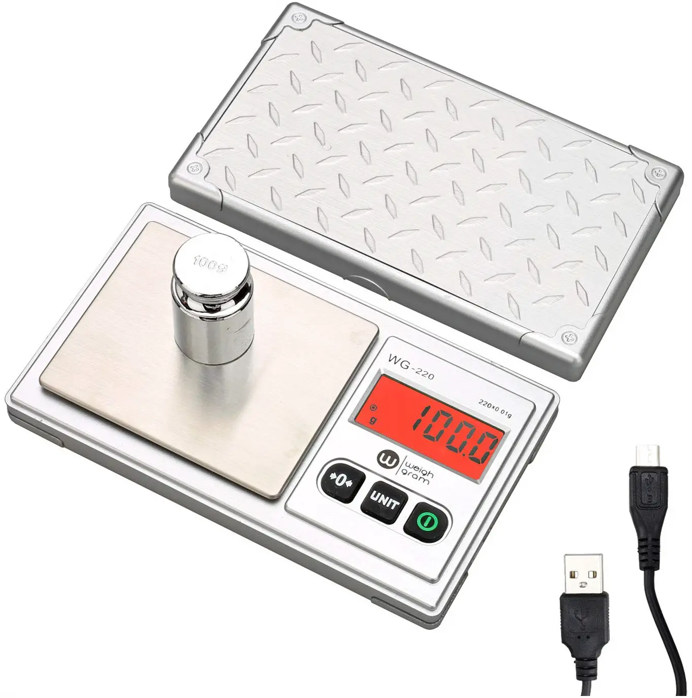 Weigh-Gram-WG-220-Rechargeable-Battery-Kitchen-Scale-Product