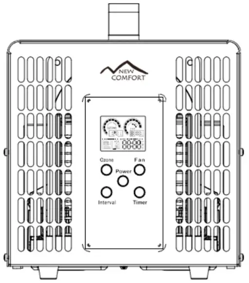 NEW COMFORT SS12000 Commercial Ozone Generator - Display