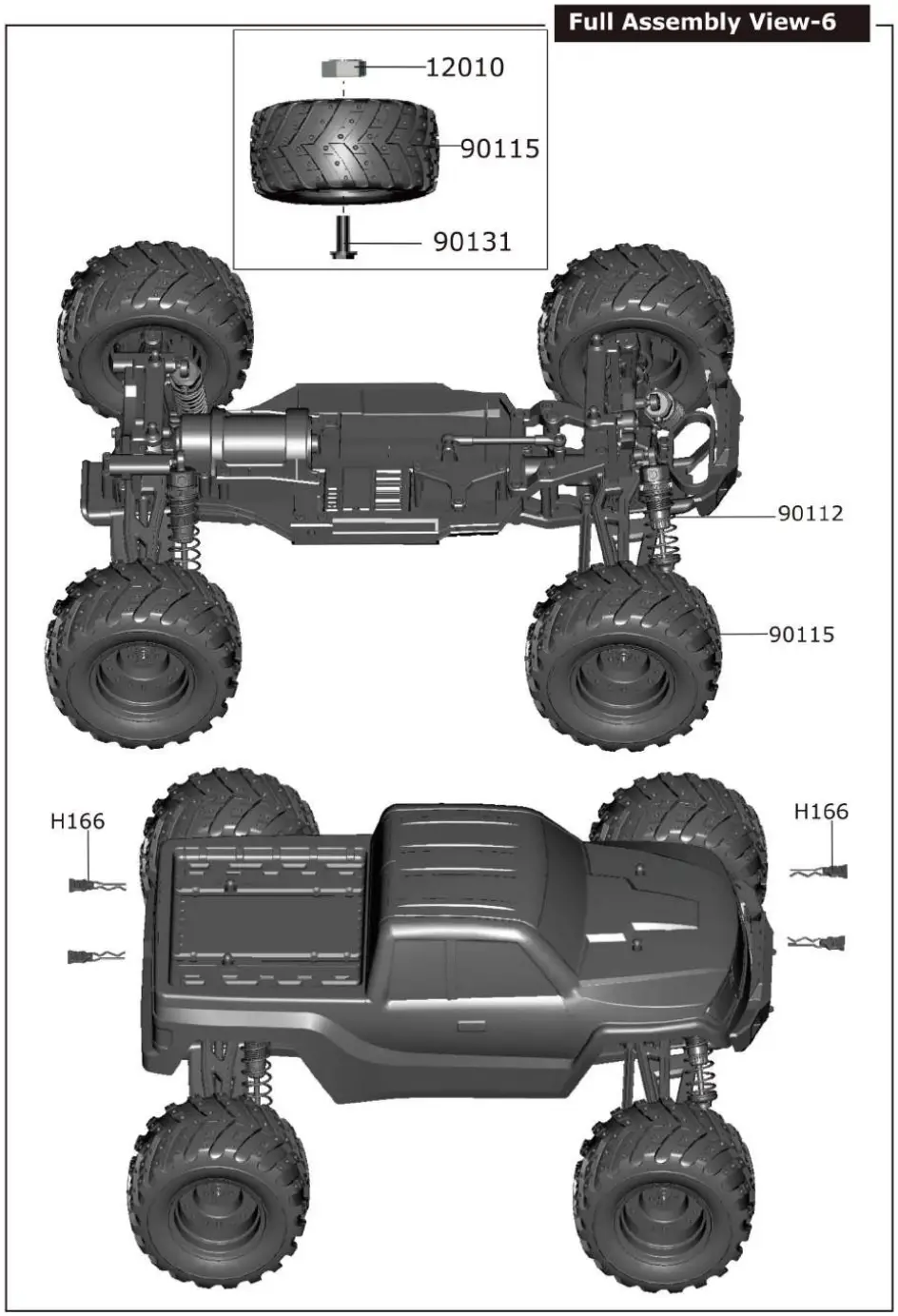 NUOKE 903 Four Wheel Drive Electric Power Race Truck - EXPLODE 6