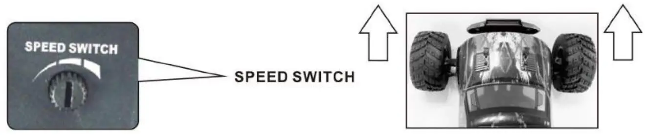 NUOKE 903 Four Wheel Drive Electric Power Race Truck - Speed Switch Knob