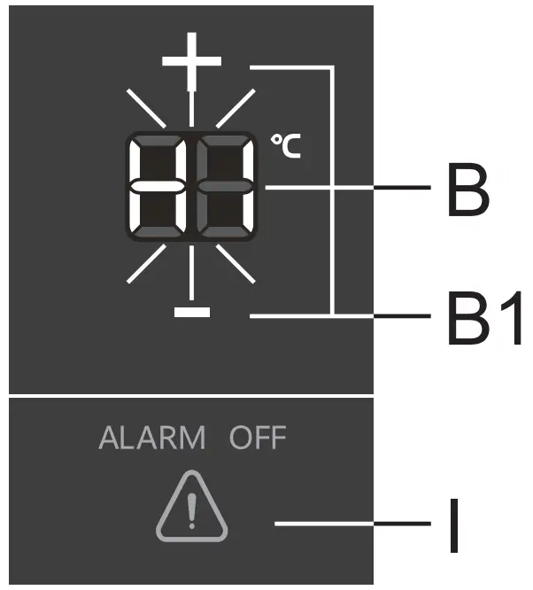 Hisense RB470N4CIC Upright Refrigerator and Freezer - High temperature alarm