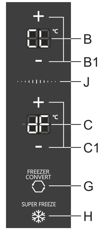 Hisense RB470N4CIC Upright Refrigerator and Freezer - NoFrost freezer