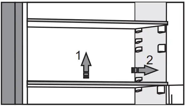 Hisense RB470N4CIC Upright Refrigerator and Freezer - Shelf