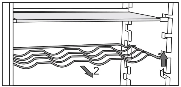 Hisense RB470N4CIC Upright Refrigerator and Freezer - Wire bottle rack
