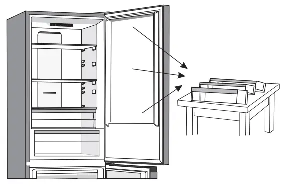 Hisense RB470N4CIC Upright Refrigerator and Freezer - assembly 1