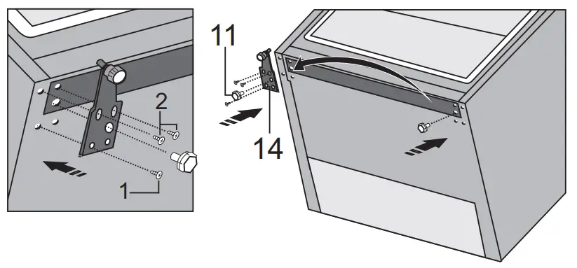 Hisense RB470N4CIC Upright Refrigerator and Freezer - assembly 12