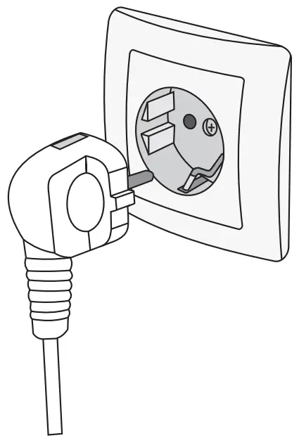 Hisense RB470N4CIC Upright Refrigerator and Freezer - power cord