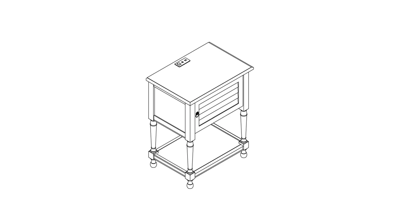 Anchor Bed Side Table With Drawer Instruction Manual