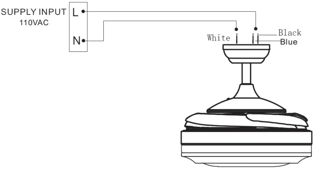 Bella Depot DC3605-G Retractable Ceiling Fan - Fig 16