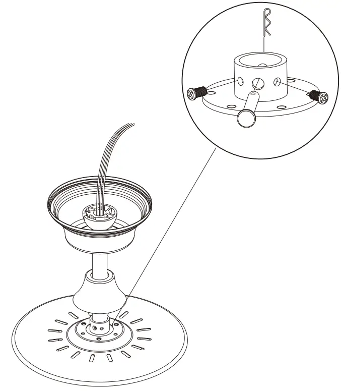 Bella Depot DC3605-G Retractable Ceiling Fan - Fig 4
