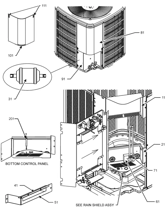 Goodman-GSXV902410AA-Top-Flow-Inverter-Air-Conditioner-fig-2