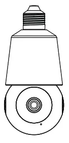 Langshixing Electronic LC323 Mini PTZ Full HD Camera with Bulb E27 Socket