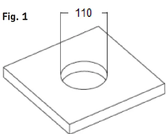 Knightsbridge NH016W 1W LED Aluminum Square Recessed Wall Light - fig 1