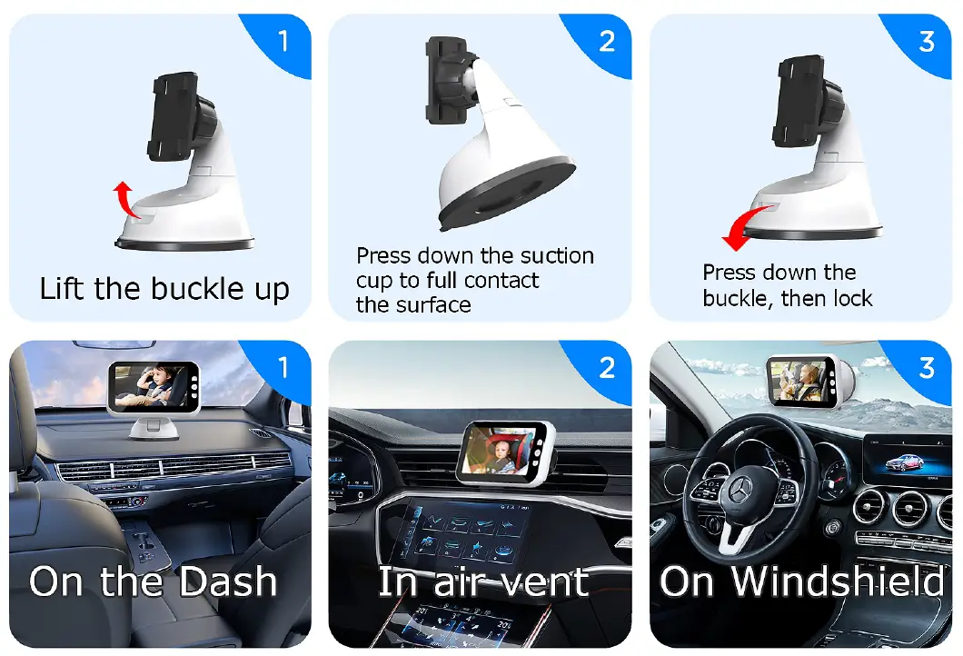 TX FX007 Baby Car Camera Monitor Baby Car Mirror Baby Rear Facing Seat-fig-4