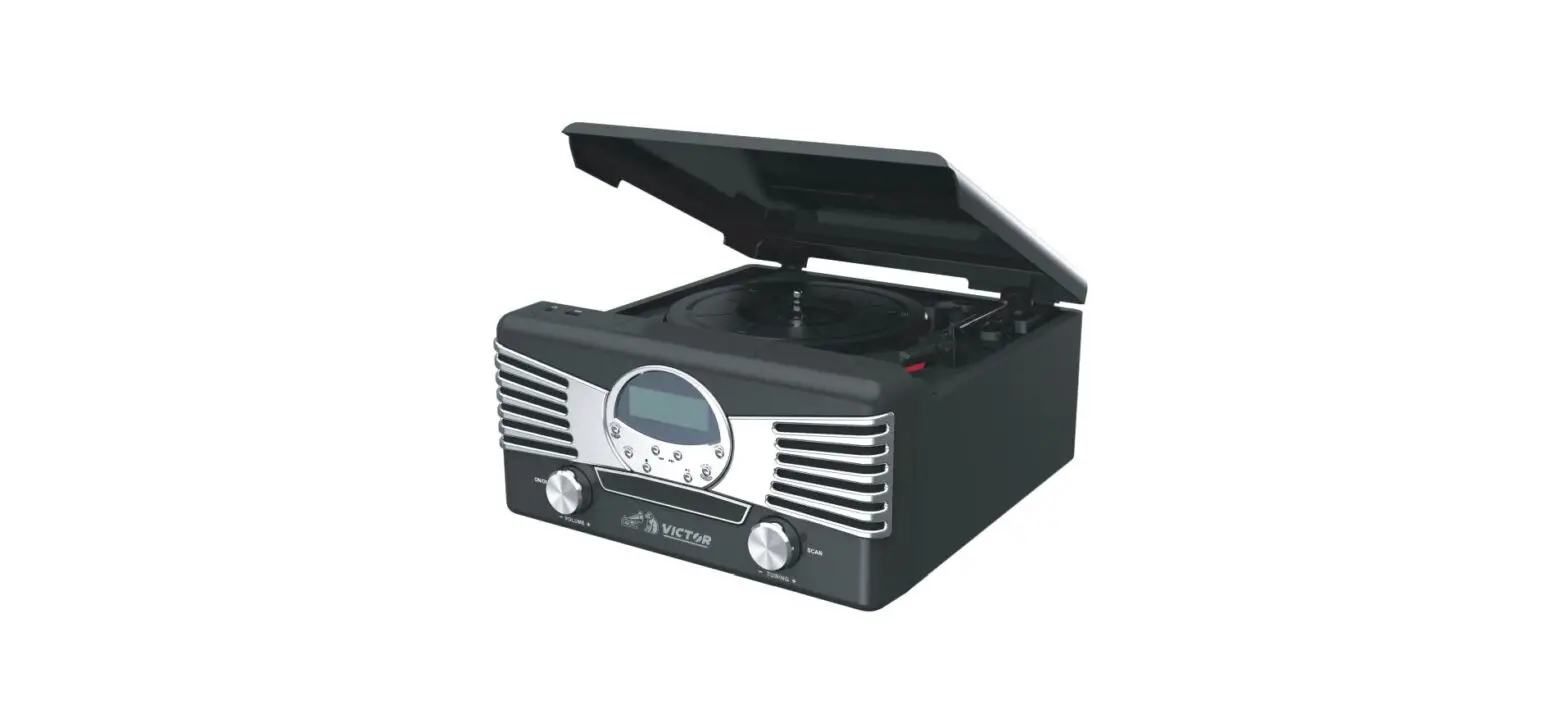Victor Diner Vhrp-1400 7 In 1 Turntable Music Center Instruction Manual