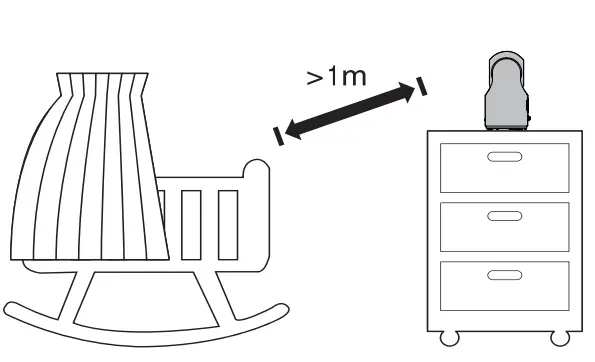 Positioning the baby monitor