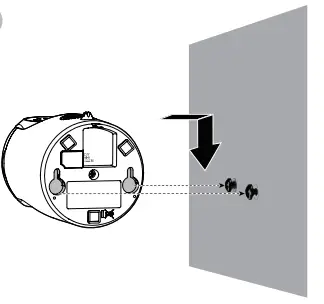 Mount the baby unit on dry wal