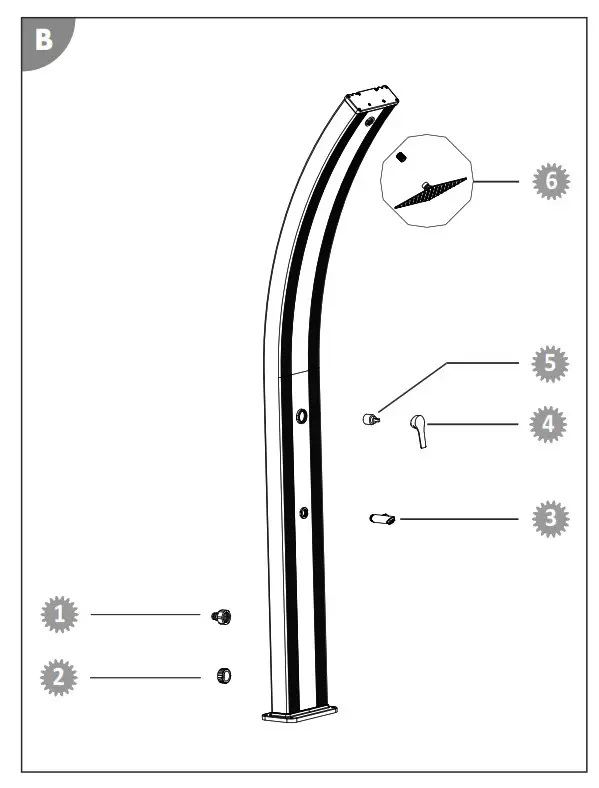 Steinbach 049048 Solar Shower Slim Line Duo - fig 6