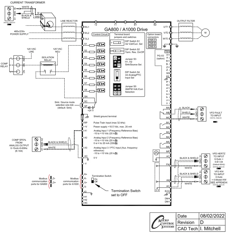 YASKAWA GA800 Variable Speed Drive - Diagram 1