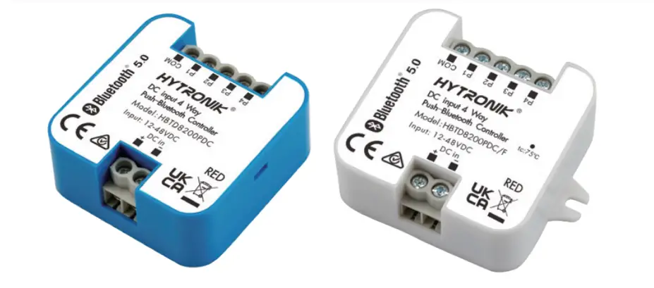 Hytronik Hbtd8200pdc Bluetooth Controller With 4 Selv Push Switch Owner's Manual