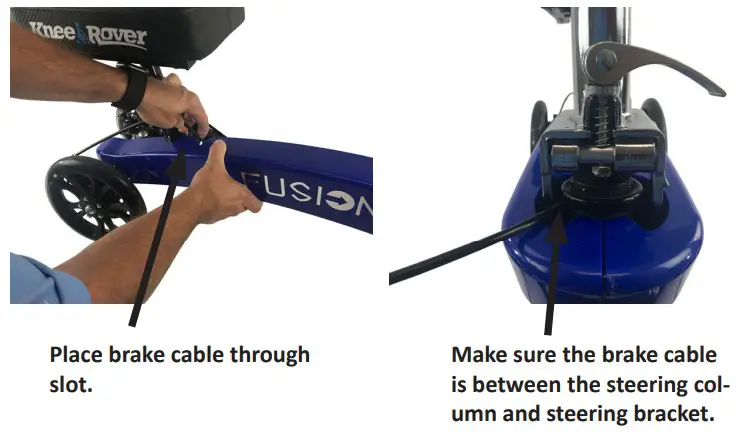 KneeRover All Terrain Fusion Knee Scooter - Bottom