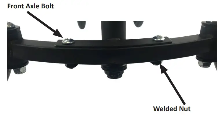 KneeRover All Terrain Fusion Knee Scooter - Front Axle