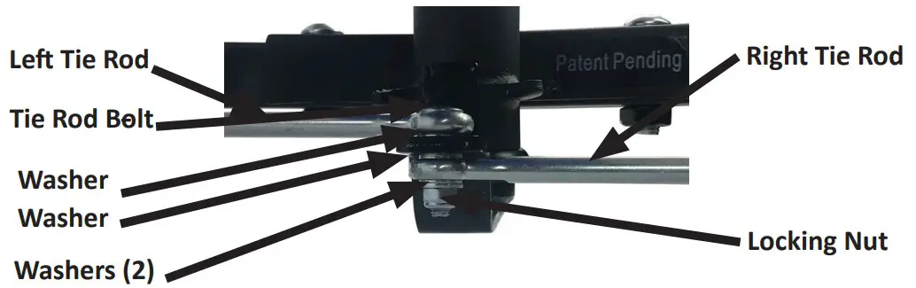 KneeRover All Terrain Fusion Knee Scooter - Right Tie Rod